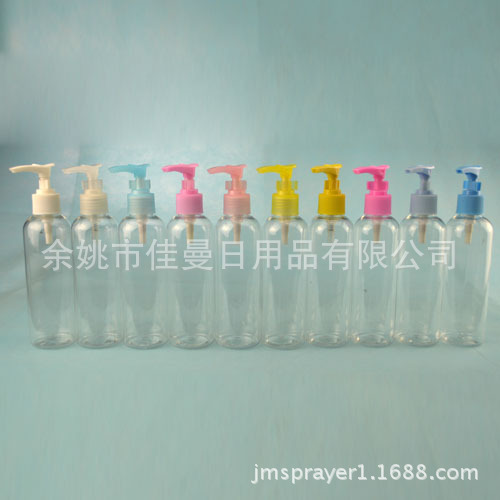 供应200mlPET瓶 夹子 乳液分装瓶 空瓶 螺纹泵