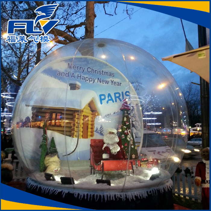 圣诞球圣诞装饰泡泡屋充气气模水晶球气模充气模型 可加工定制