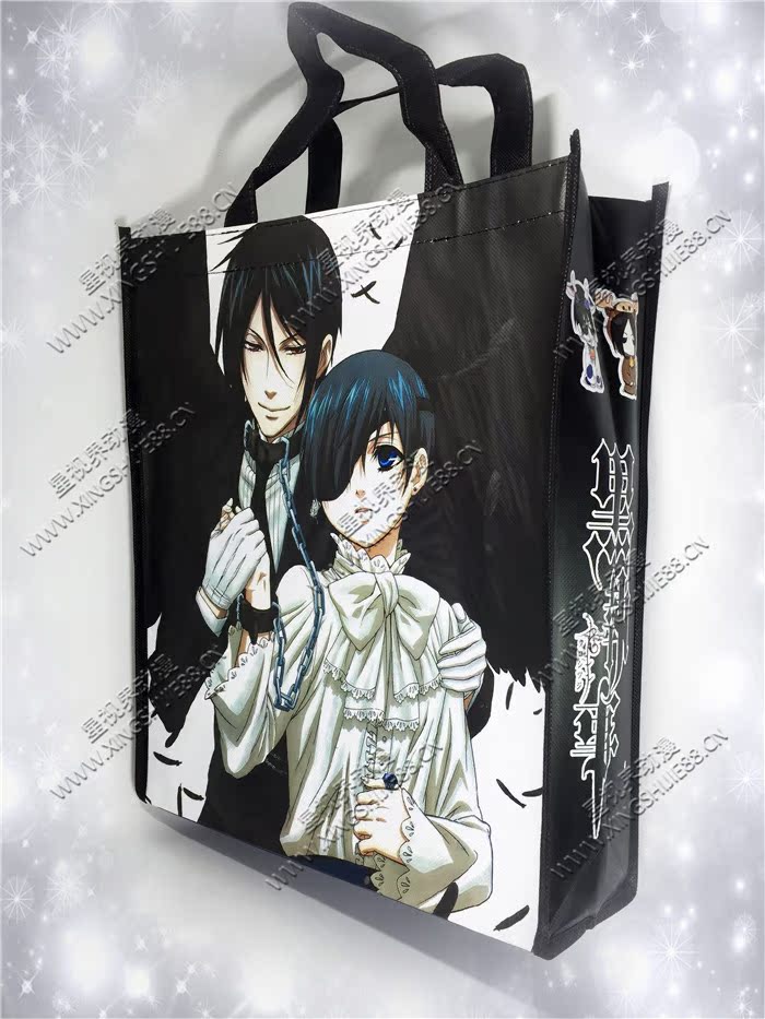 新品 漫展热卖环保袋礼品袋手提袋帆布袋嘿执事