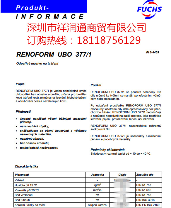 RENOFORM UBO 3771 S