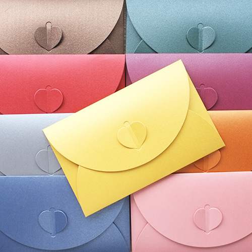 10 retro creative colorful thickened large love pearl paper special paper envelope postcard covers