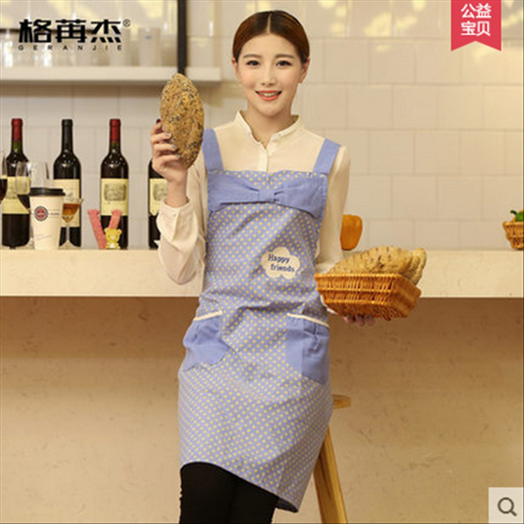 Liquidación nuevo estilo coreano algodón estrella impresión a prueba de aceite overol restaurante de cocina guardapolvos delantal