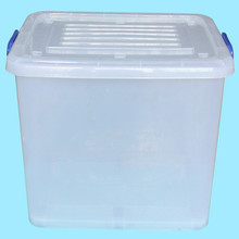 新品批發加厚密封輪透明塑料盒收納盒儲物箱大號塑料長方形收納箱