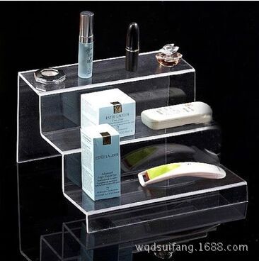 高档梯形亚克力化妆品展示架产品架展台陈列架眼睛架首饰架精品架