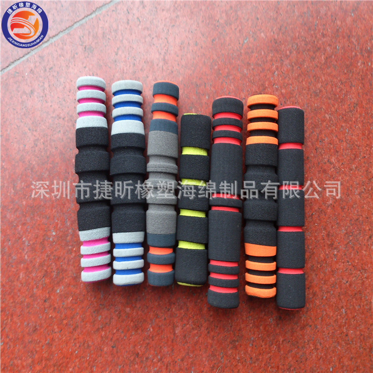 生产批发nbr发泡管婴儿车握把彩色橡胶软管泡棉管手把套可