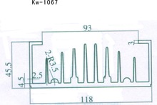 宽度118mm,厚度93mm 河南电子散热器 铝板冲压