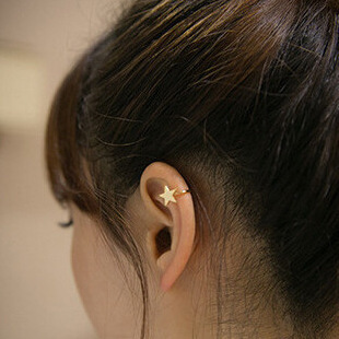 2g Weight Earrings Classification Geometric Plating Metal Clip Earrings