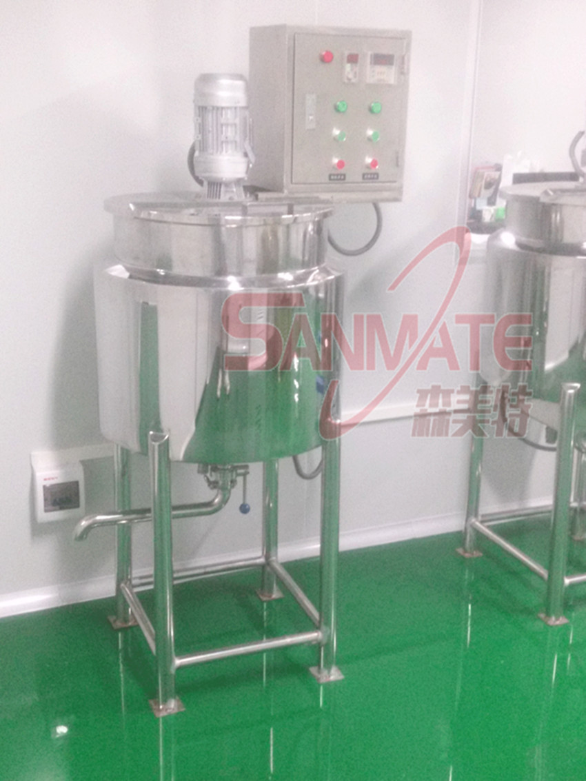 100L高粘度搅拌机 立式膏体反应搅拌罐 高粘度膏体混合搅拌罐设备