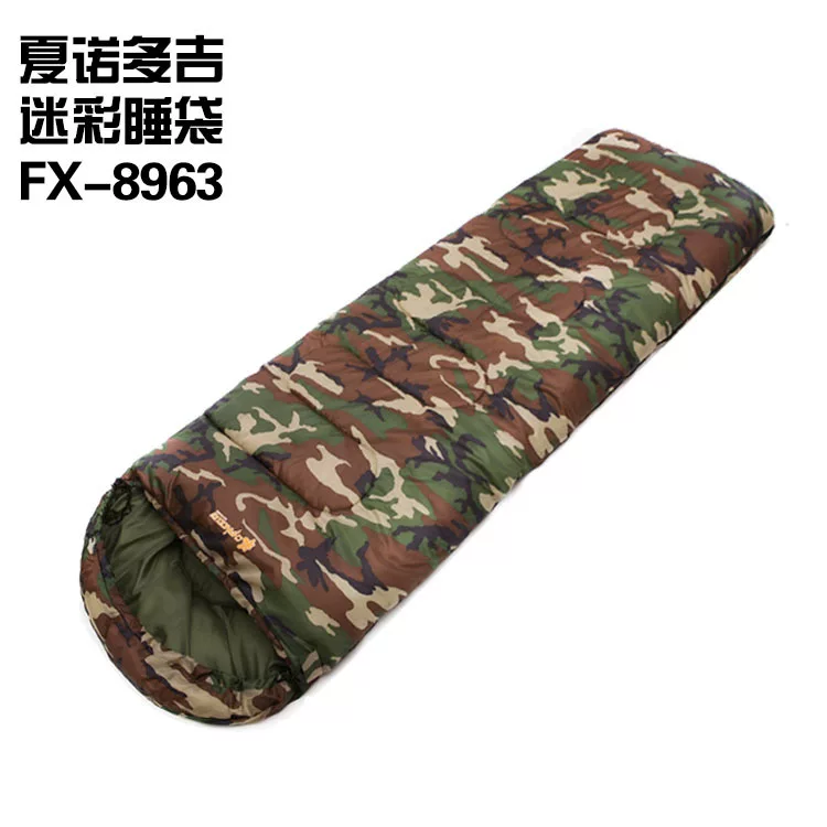 Travel keep warm camouflage sleeping bag for adults for camping