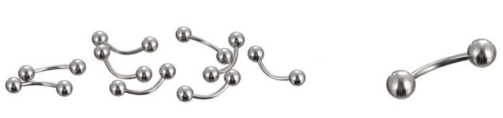 Серебряное носеперра piercing из нержавеющей стали, пирсинг губ, прямые поставки с завода, европейский стиль