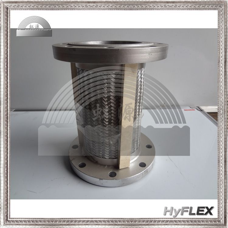 碳钢法兰式波纹软管 软连接 软接头 不锈钢钢丝编织网套 外贸出口