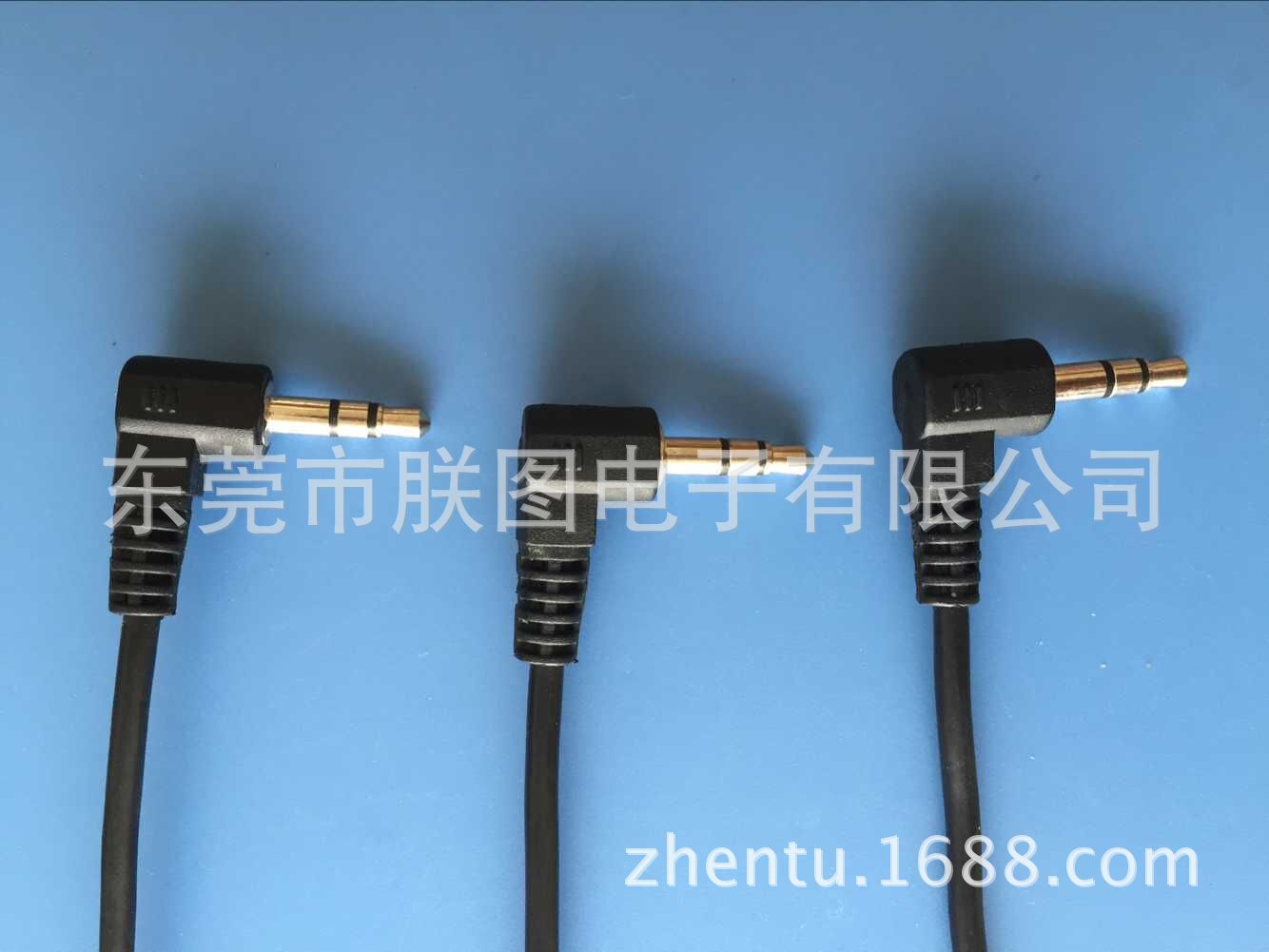 厂家直销大量库存单边音频线 3.5弯头音频线 端子线