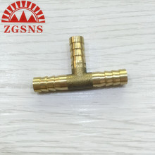 低價批發氣動元件軟管寶塔T型氣管黃銅接頭Φ6 8 10 12 14 16