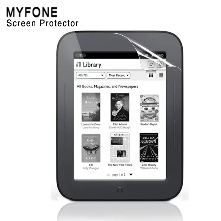 NOOK GLOWLIGHT термостойкая стеклянная мембрана e-book защитная пленка для экрана
