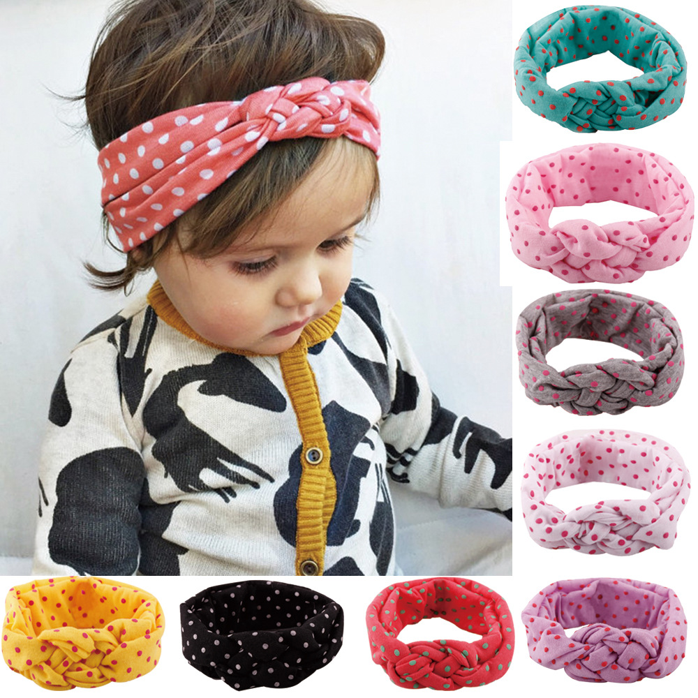 Lace Flower Bow Headband For Baby Girls - Elastic Turban Style For Newborns & Toddlers