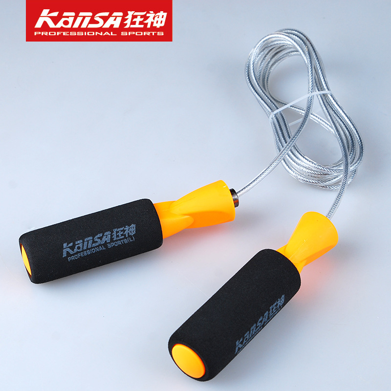 狂神加重钢丝跳绳 考试跳绳批发 健身器材家用跳绳采购