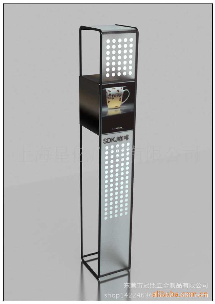 出口优质透明有机玻璃首饰展示架亚克力板化妆品展示架