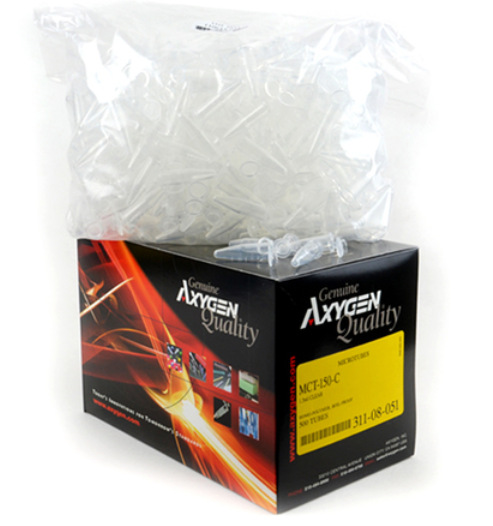 Axygen爱思进MCT-150-C  1.5ml 无色离心管