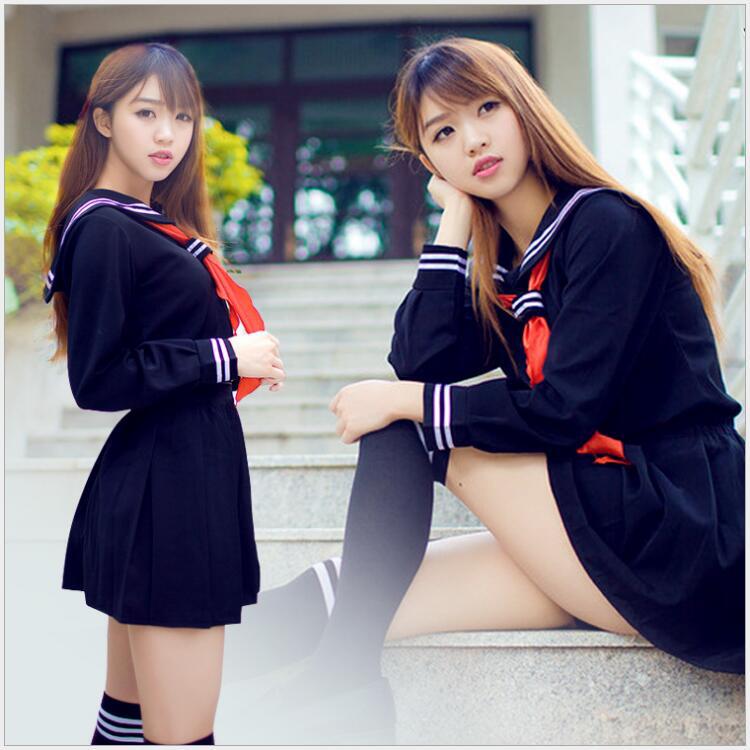 Japanese hell girl cosplay Japanese and Korean school uniform suit British college uniform girls' class uniform sailor suit
