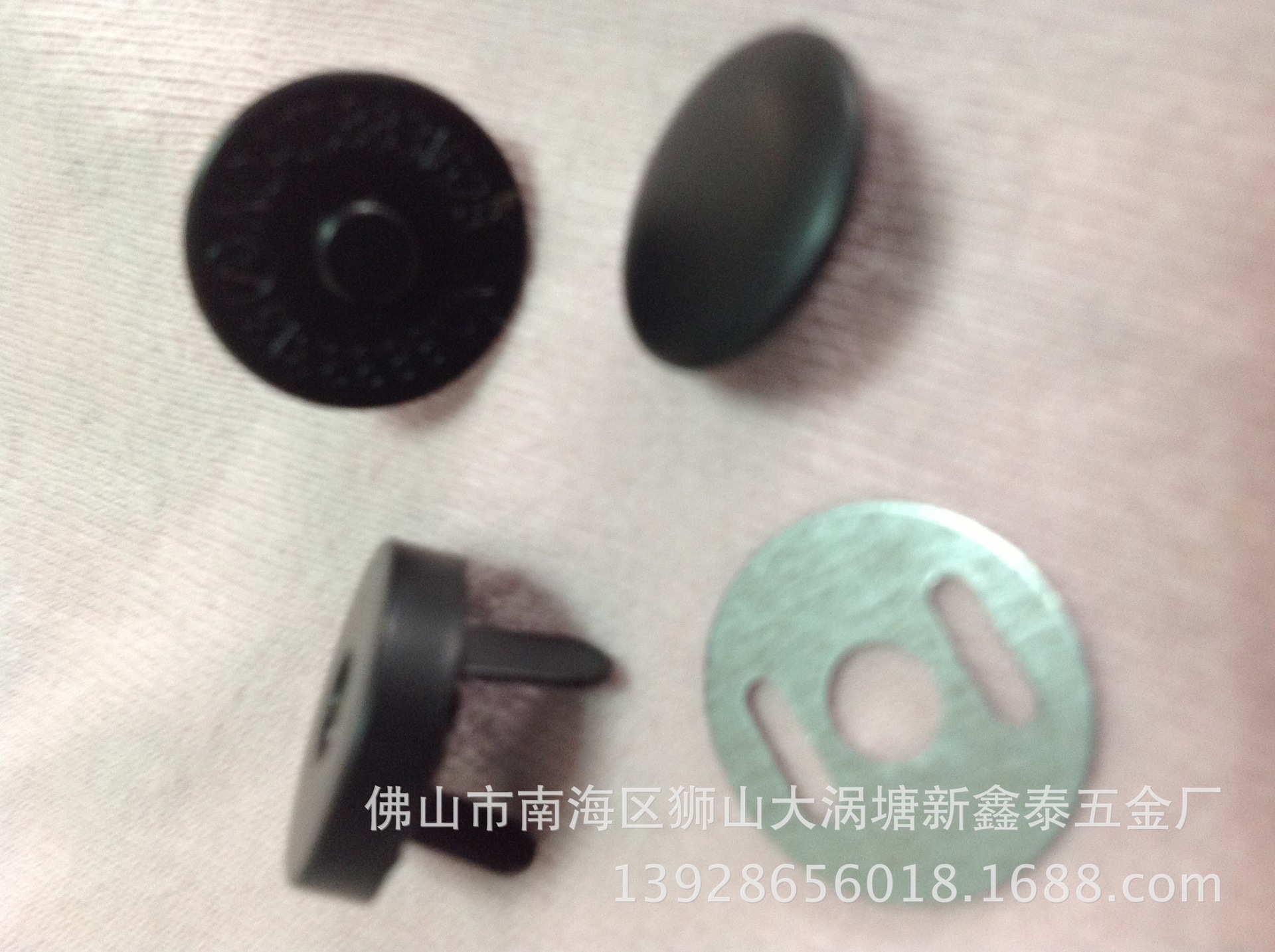 五金厂家直销,磁钮,服饰箱包饰品五金   14mm电泳哑黑