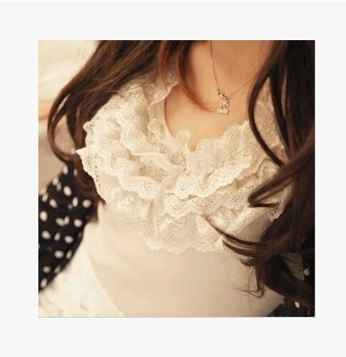 Summer Korean-style Vest Three-layer Lace Lace Women's Sling Outer Wear Cotton Slim-fit Base Small Vest