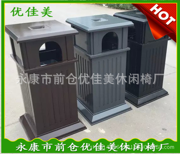 高档园林户外垃圾桶 有内胆 环保市政垃圾箱