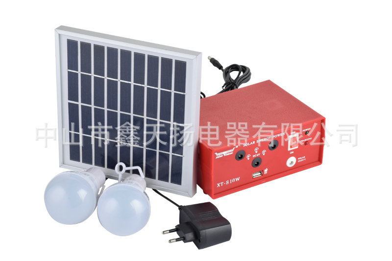 厂家批发太阳能led夜市地摊充电灯户外露营应急照明灯