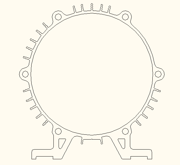 供应卧式138内径铝拉伸电机壳 电机厂家
