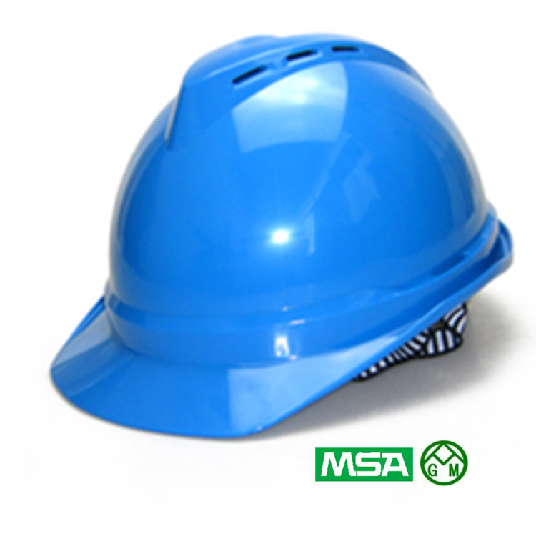 梅思安豪华型原10108997 新10167226蓝色安全帽 ABS帽壳轻旋风帽