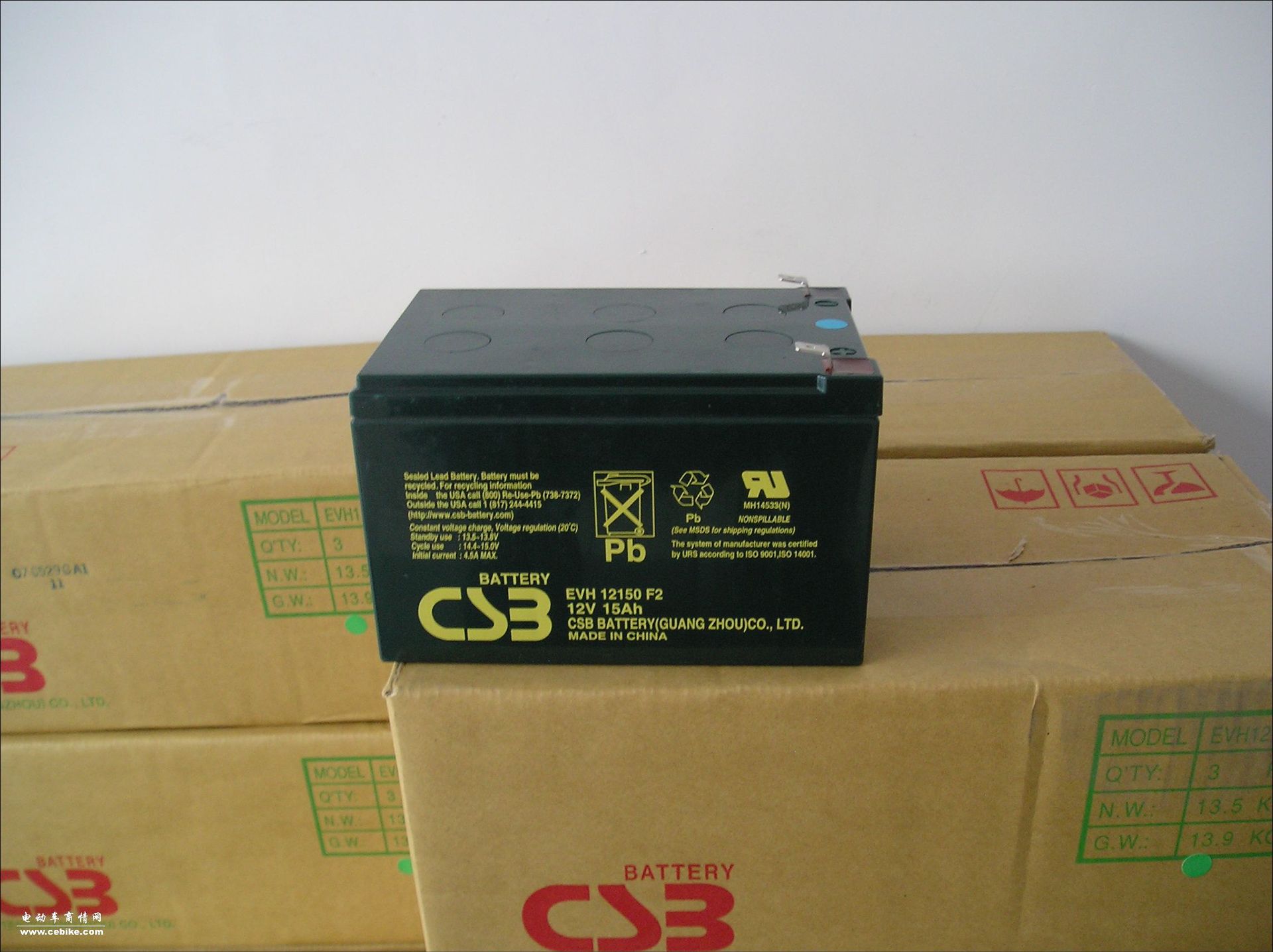 CSB蓄電池12V15A