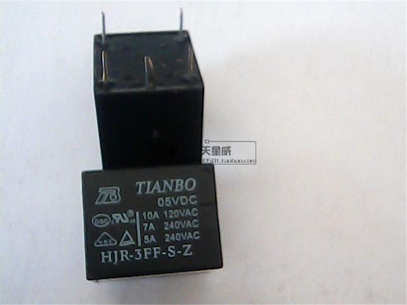 原装TIANBO天波功率继电器HJR-3FF-S-Z 05VDC 5V/5脚/一组环保