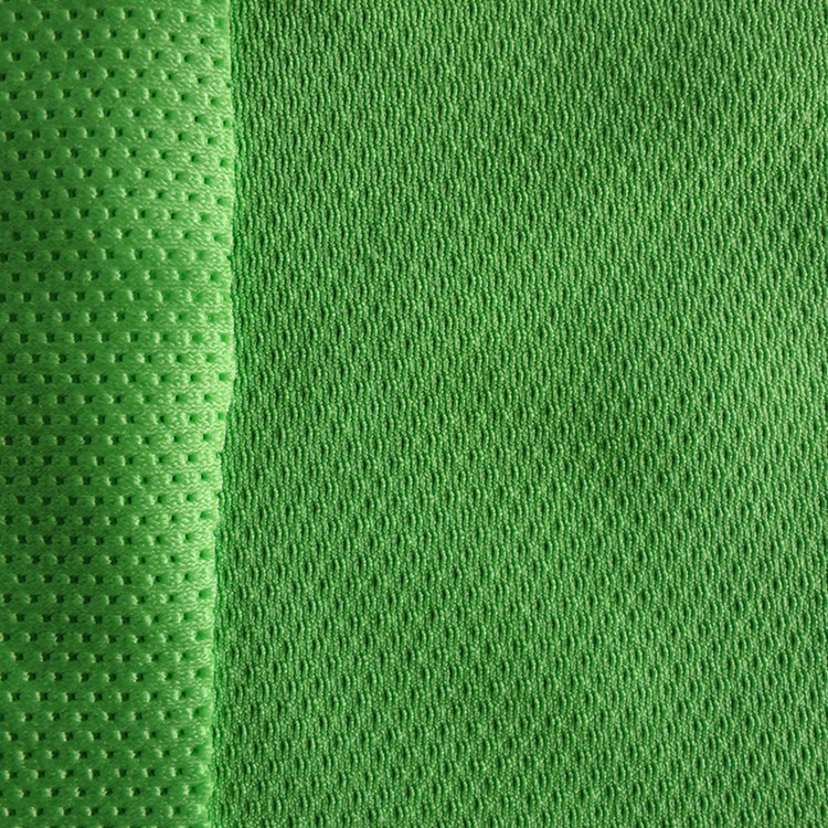 厂家直销针织经编涤纶莱卡弹力网眼布四面弹功能性运动服箱包网布