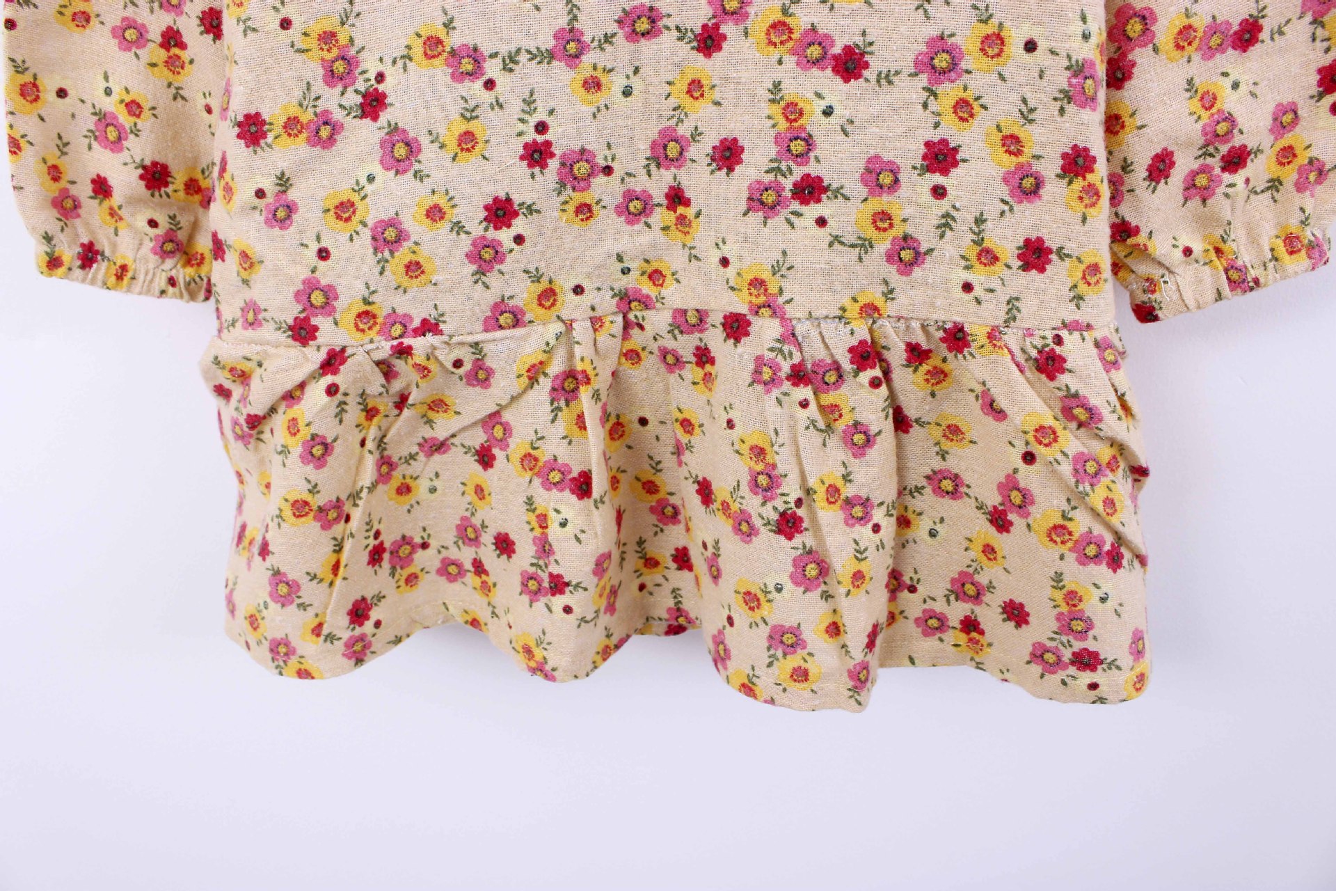 Chemise fille à manche longue en lin - Ref 2087243 Image 17