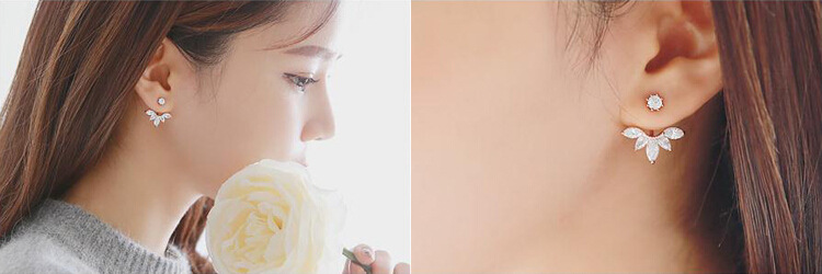 Korea style alloy plating earring (Silver 2026)NHGY0607-Silver 2026