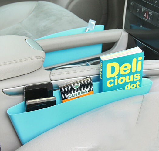 厂家直销特价新款创意汽车座椅隙缝防漏塑料收纳盒车载细缝整理盒|ru