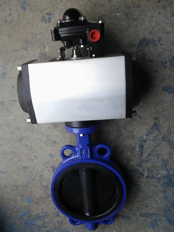 超强耐酸耐腐蚀气动塑料蝶阀D671X