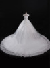 A new wholesale Korean version of the new bride wedding dress lace puff tail shoulder straps