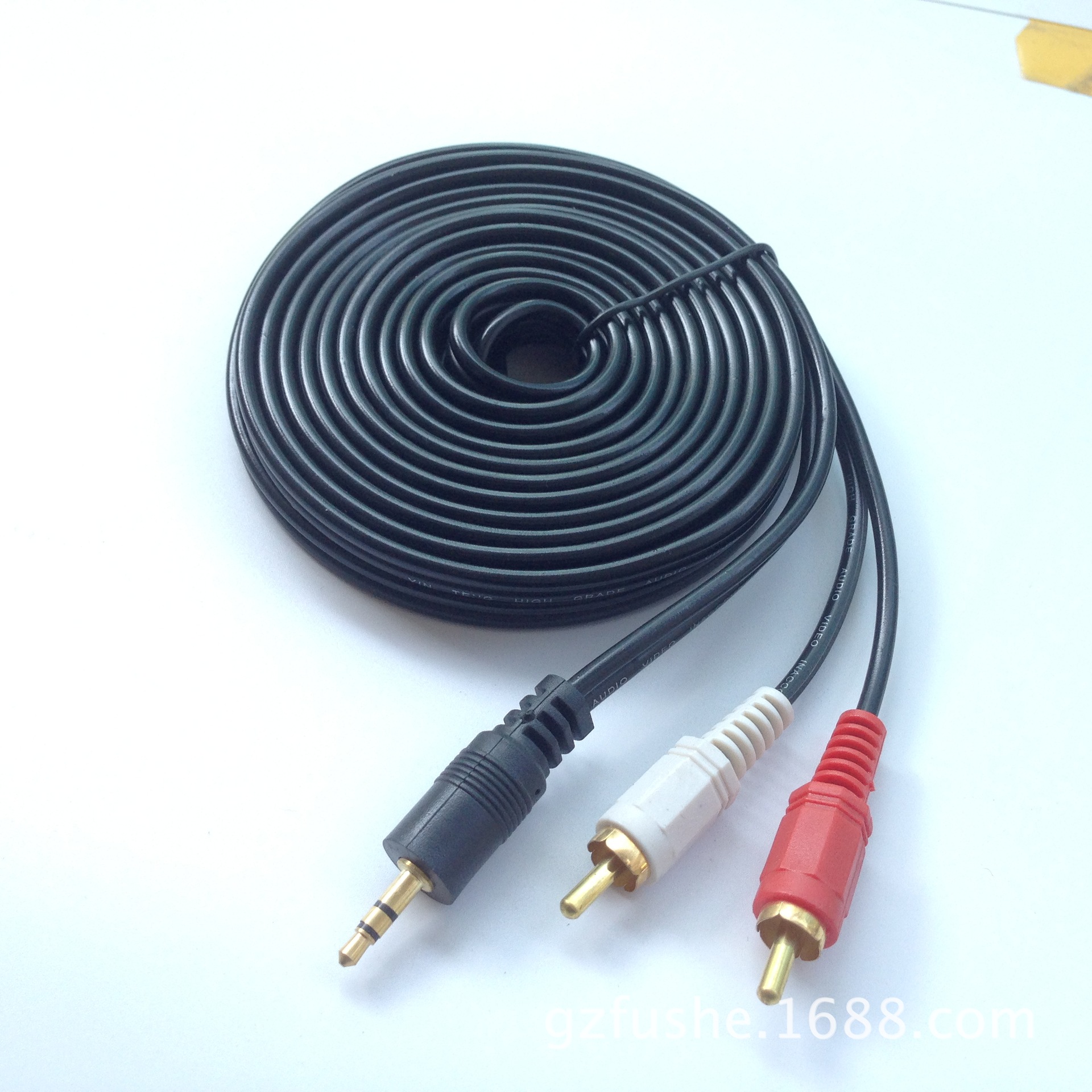 One point two audio cable 3 meters/5 meters/10 meters/20 meters RCA audio cable 3.5 rotation double lotus RCA audio 3