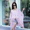 Summer shiffon cloak, fresh beach scarf, sun protection, European style, wholesale