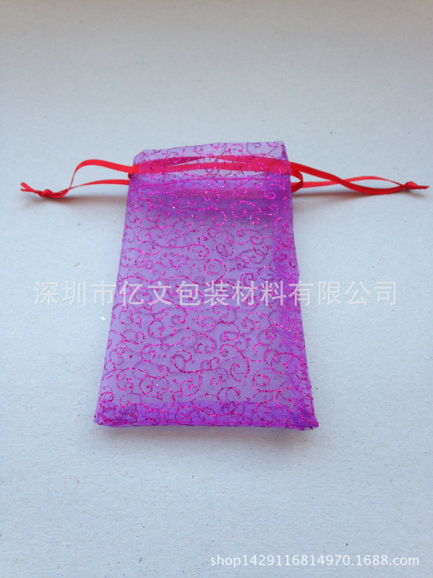 厂家直销 印花柯根纱棉麻礼品化妆品收纳袋饰品袋 单双抽绳束口袋