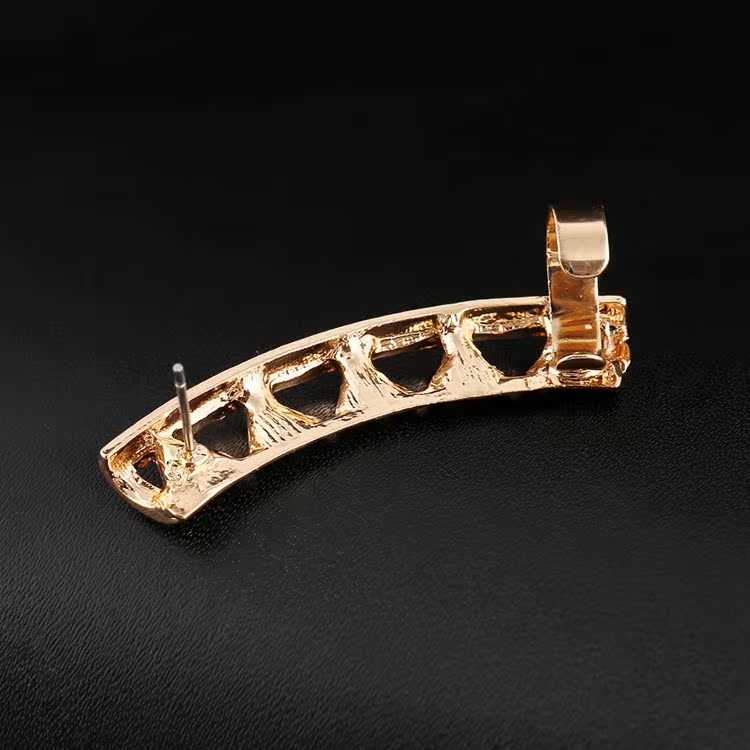 Creative  Fashion Trendy Alloy Diamond Unilateral Ear Clip display picture 5