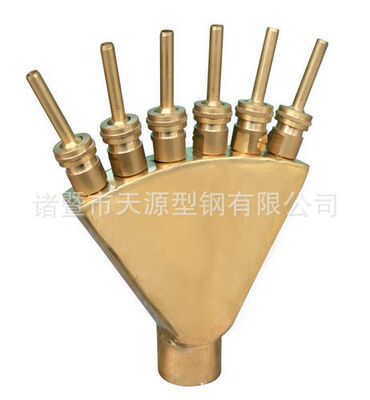 專業生産銅噴泉噴灌設備 全銅雙開屏噴頭 鳳尾噴頭 三開屏