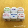Wine dice, 20mm English wine order dice, exported dice, professional dice manufacturer