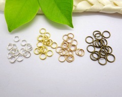 DIY飾品配件0.6*5平口銅圈多規格3000一包手工diy材料