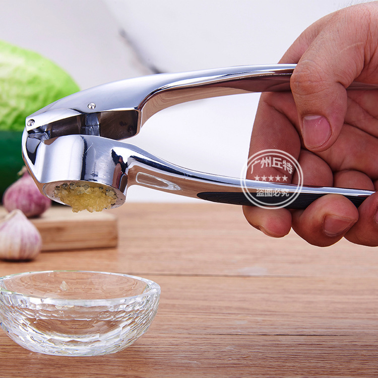 Factory Direct Supply Zinc Alloy Garlic Press Kitchen Gadget Garlic Peeler Garlic Crusher Labor-Saving Garlic Grinder