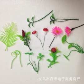 景区热卖小豆芽花发夹 漫展发夹 村长智慧树 头上草 卖萌神器头花
