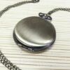 Bronze big glossy retro pocket watch, sweater, men's necklace, simple and elegant design