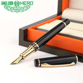 英雄钢笔1021大明尖美工笔成书法练字商务办公宝珠笔签字笔礼盒装