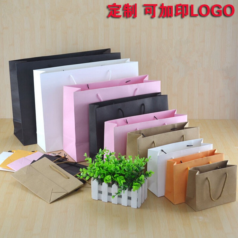 定做礼品纸袋 印刷手提袋子 服装纸袋 印刷加LOGO 多色可选加logo