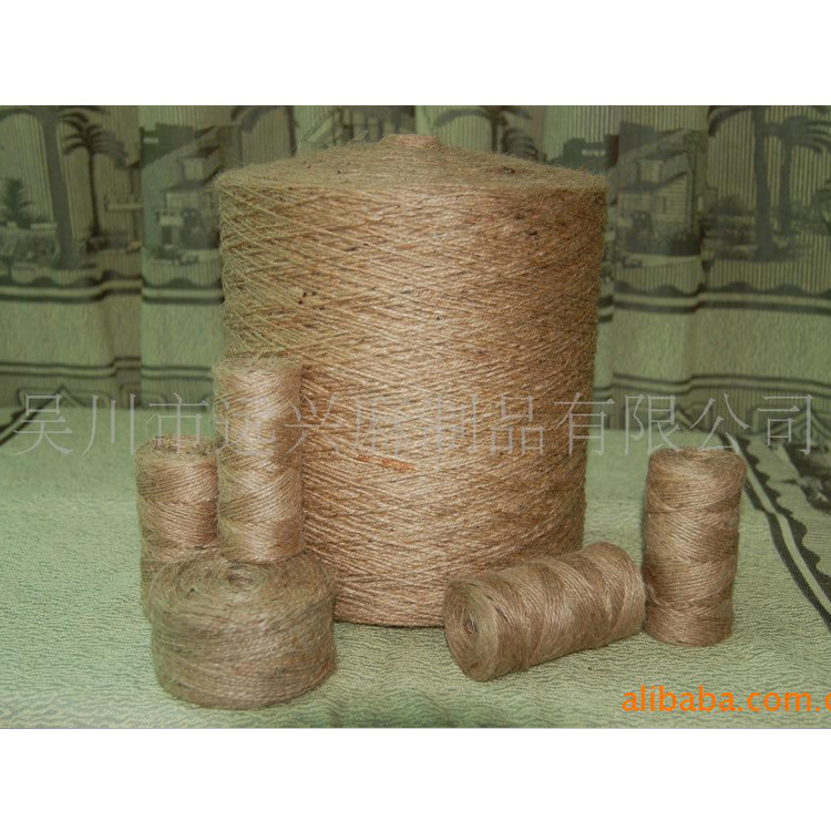 厂家供应各种规格的黄麻线 麻线 麻绳 天然粗黄麻绳